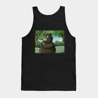 Bear Drinking Soda Tank Top